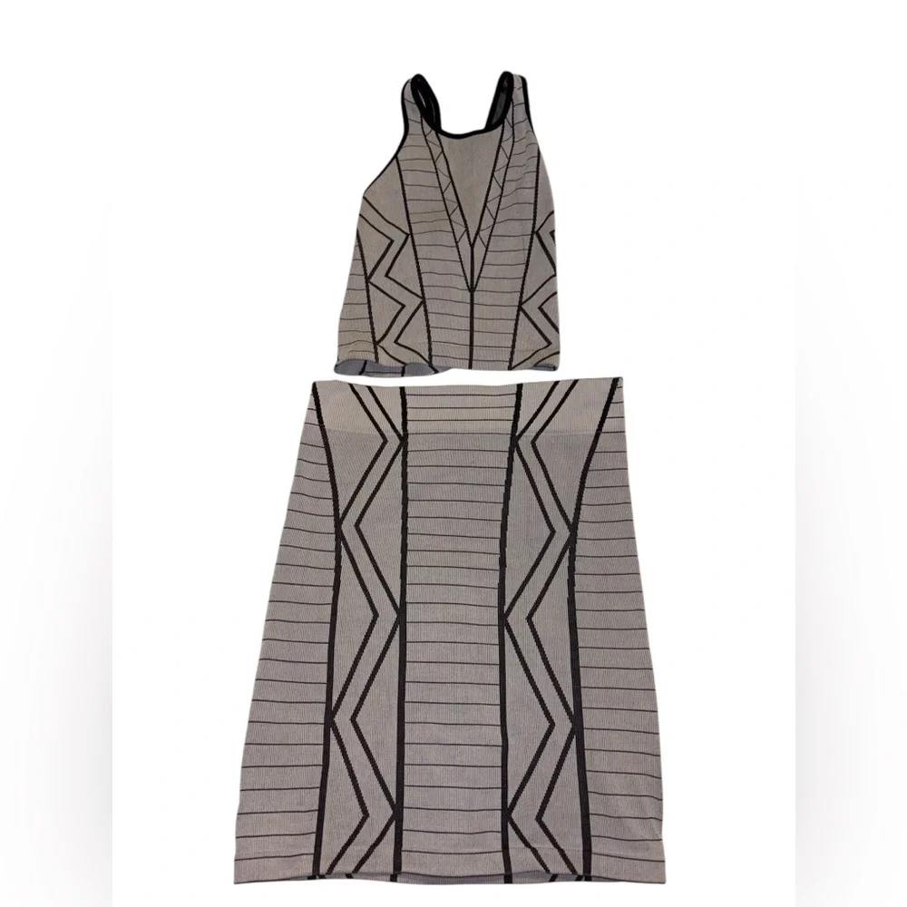 BCBGeneration Geometric Patterned Two Piece Set - Picture 3 of 5